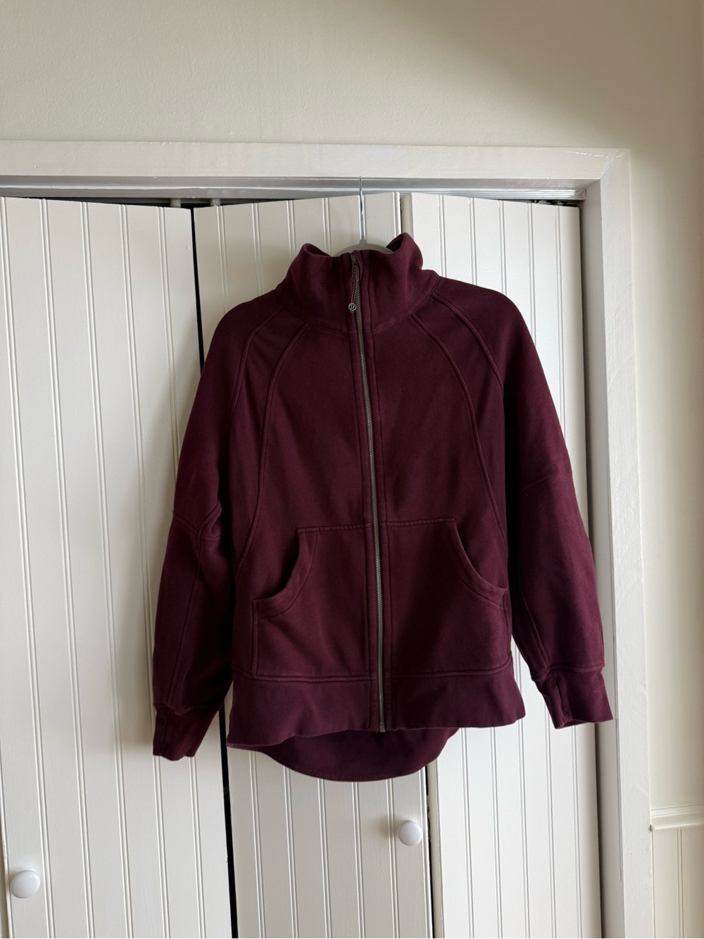 Lululemon scuba Women's Burgundy Zip-Front Jacket